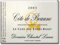 2017 Chantal Lescure Cote de Beaune Blanc "Clos des Topes Bizot"